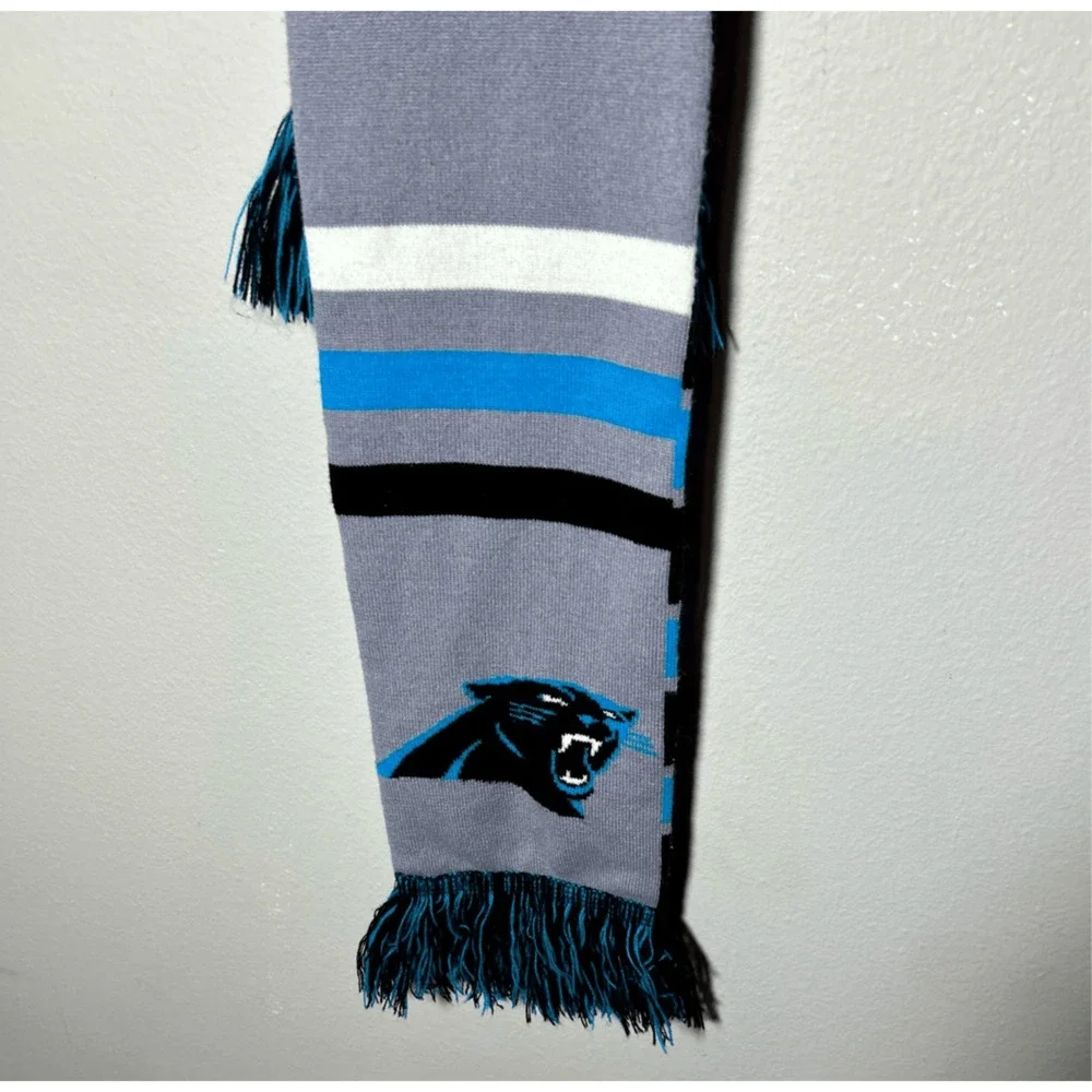 Carolina Panthers NFL Gray, Blue & Black Scarf